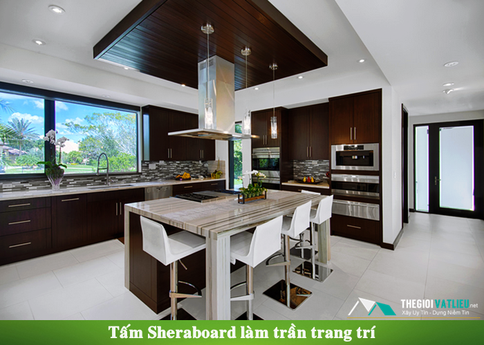 Tấm Sheraboard Thái Lan làm sàn trần vách